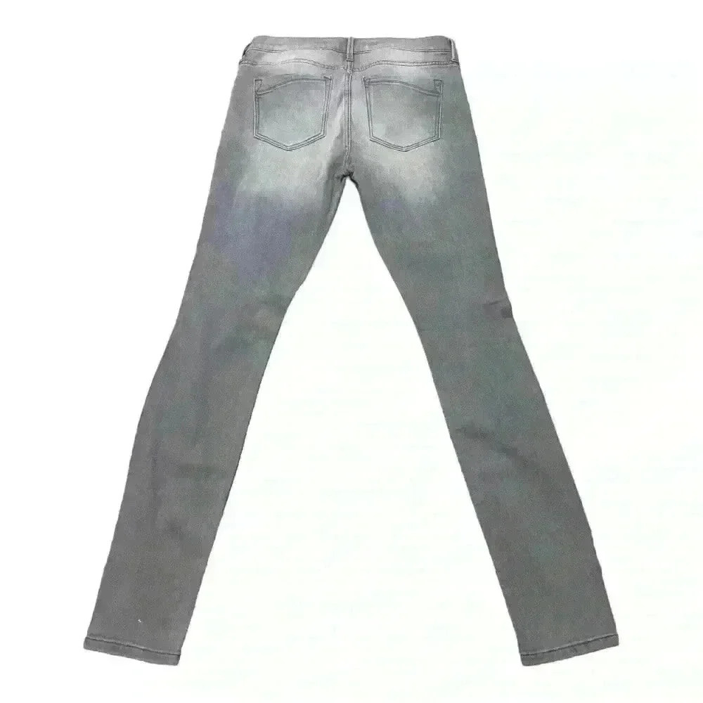 Women Express Mid Rise Gray Distressed Leggings-NWT - Picture 3 of 8